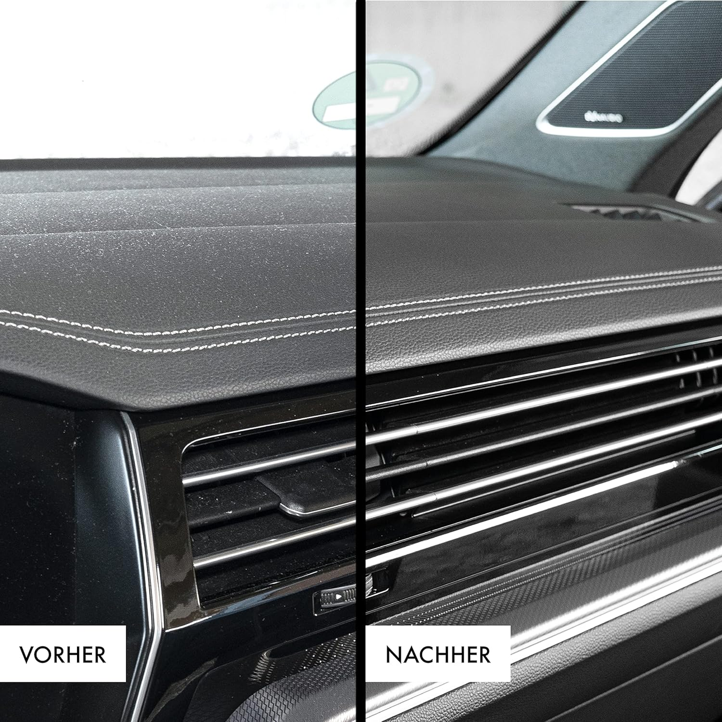 GENTLEMONKEYS Cockpitpflege Set – Tiefenreinigung & Farbauffrischung für dein Auto (500ml + Mikrofasertuch)